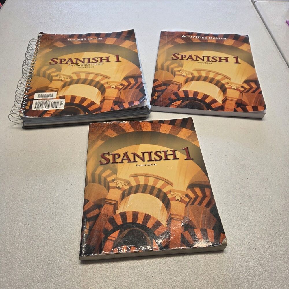 BJU Press Spanish 1 Activities Manual Teachers And Student Textbook 2nd Edition